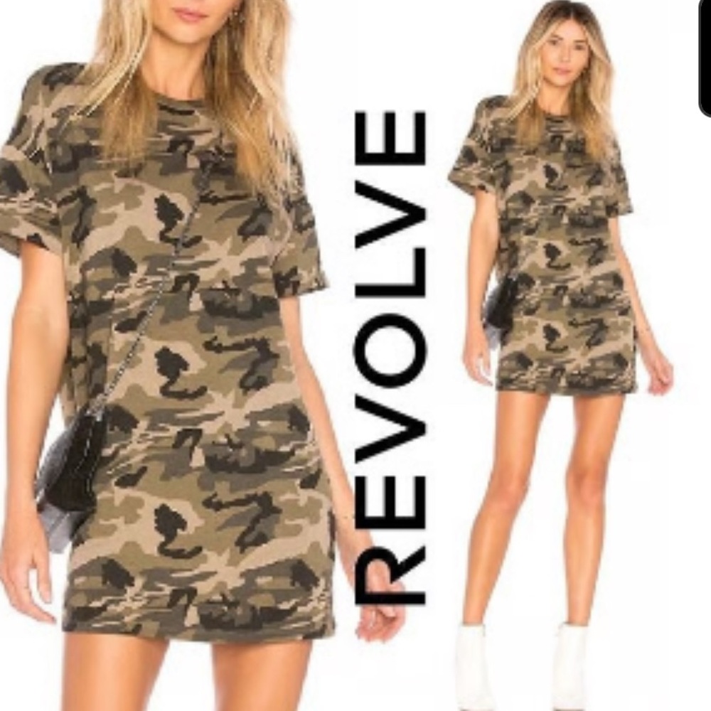 Revolve - By The Way | Camo Tee Shirt Dress | XS